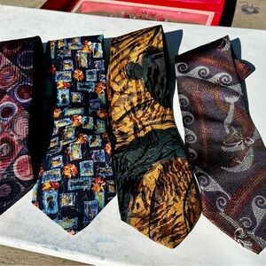 Elegant Multicolor Men's Ties Set